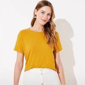 Loft NWT Textured Dolman Cropped Tee